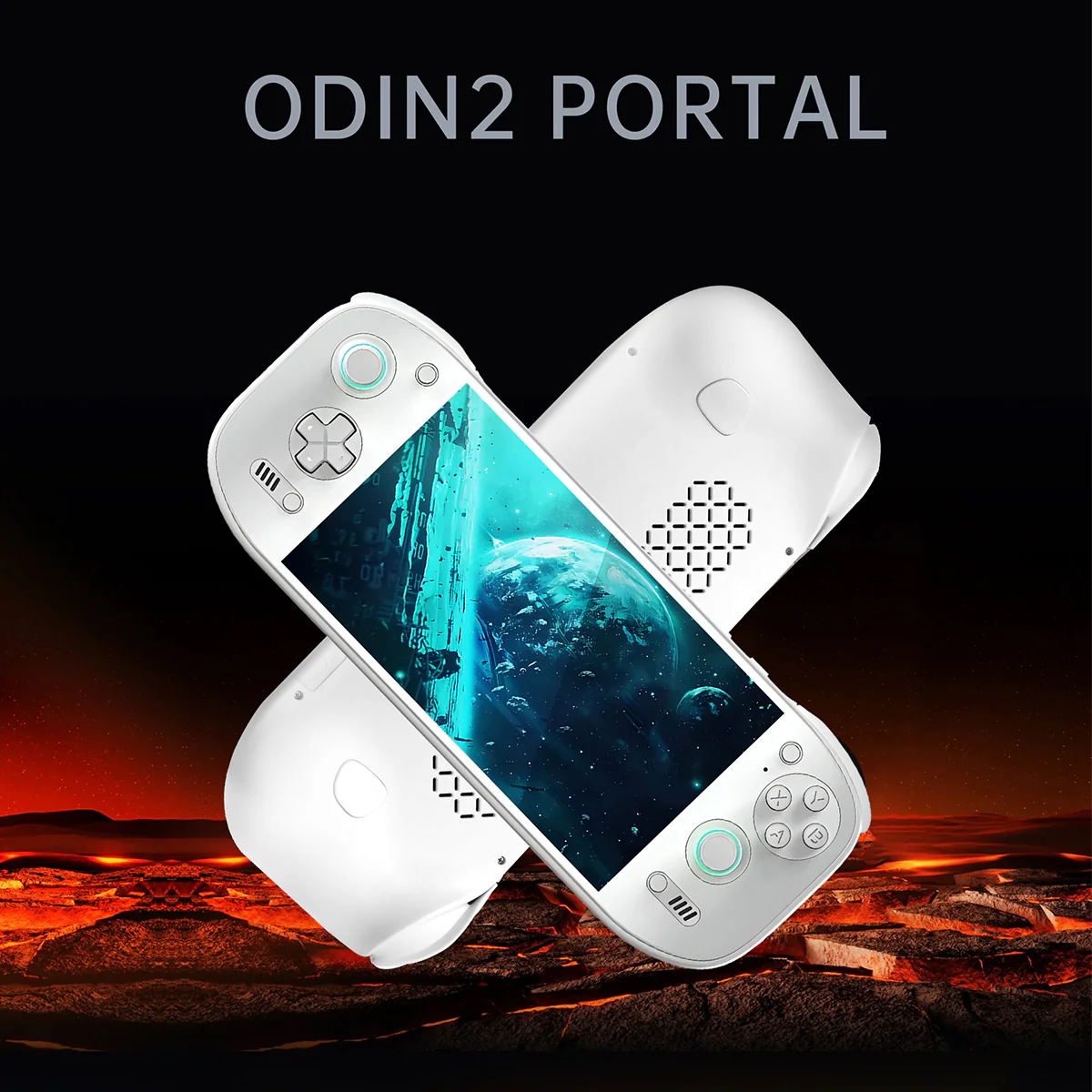 AYN Odin 2 Portal Pro Snapdragon 8gen2 Processor 7" 1080P 120Hz OLED 3D Curved Touch Screen 12GB RAM + 512GB SSD Android 13 Handheld Gaming Console (White) - Image 4