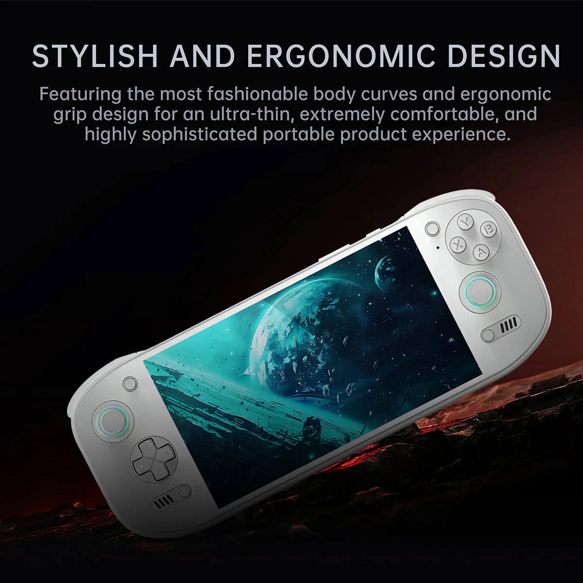 AYN Odin 2 Portal Pro Snapdragon 8gen2 Processor 7" 1080P 120Hz OLED 3D Curved Touch Screen 12GB RAM + 512GB SSD Android 13 Handheld Gaming Console (White) - Image 8