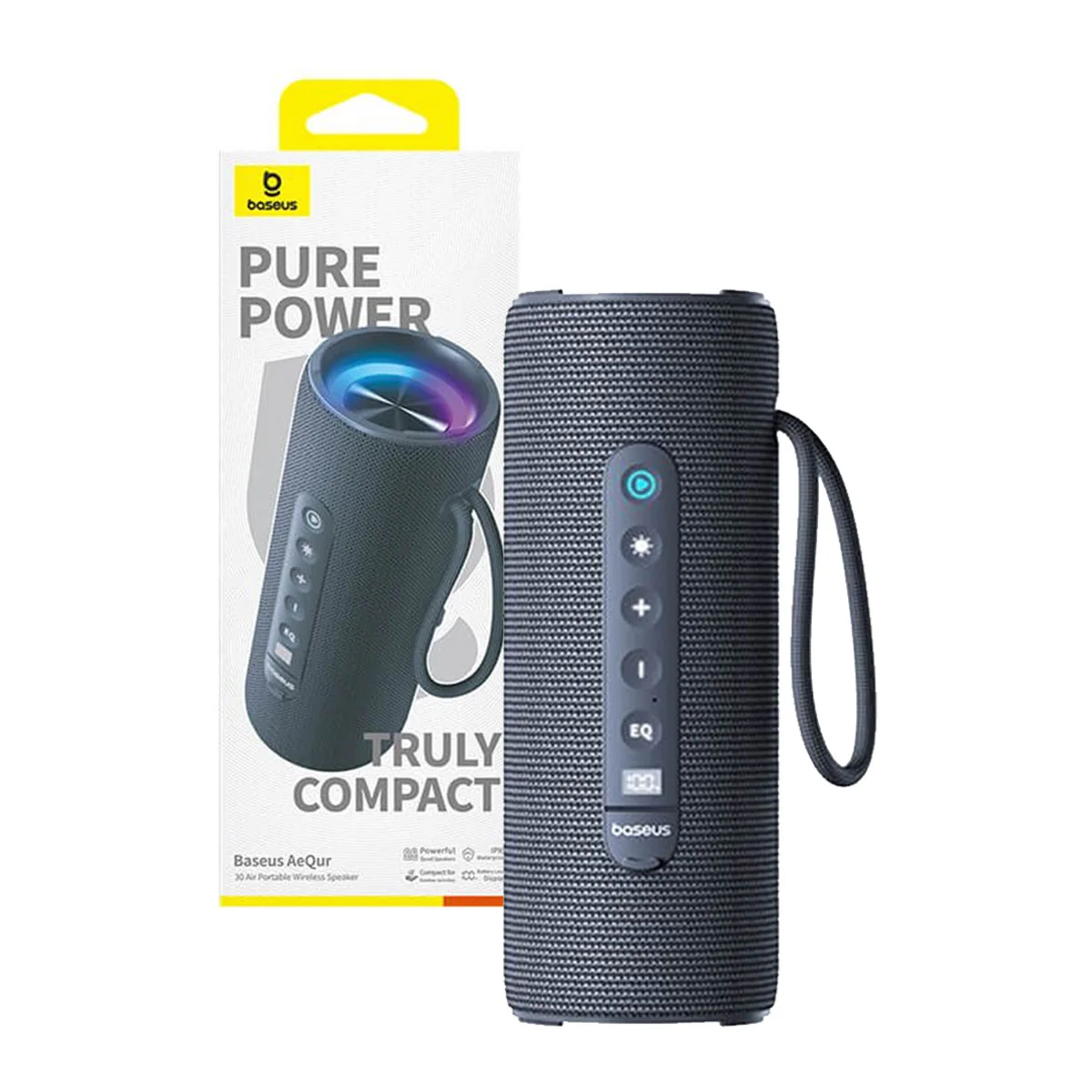 Baseus AeQur 30 Air Portable Wireless Speaker (Twilight Grey) (A20072600826-00) - Image 3