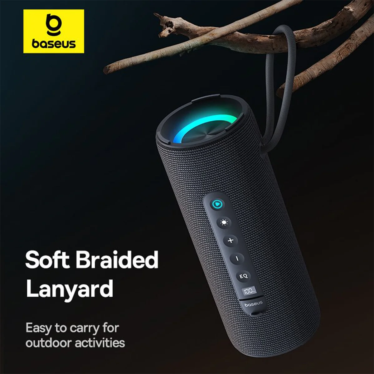 Baseus AeQur 30 Air Portable Wireless Speaker (Twilight Grey) (A20072600826-00) - Image 7