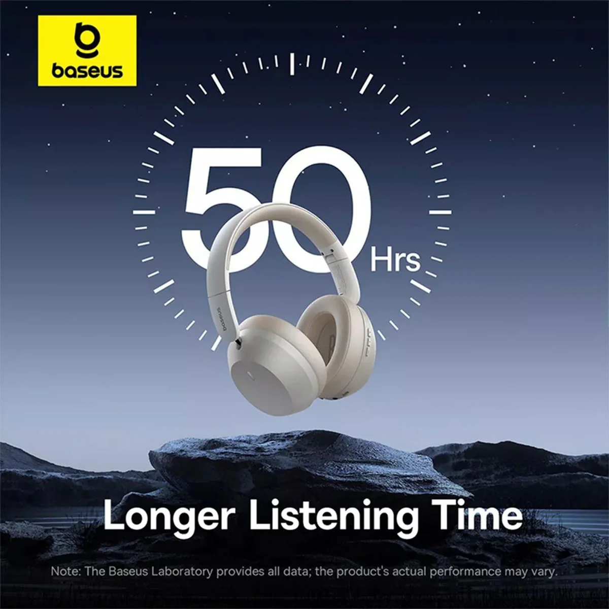 Baseus Bass 35 Max Wireless Headphone Bluetooth v5.3 Connectivity (Stellar White, Twilight Grey) (A00070800221-00, A00070800821-00) - Image 17