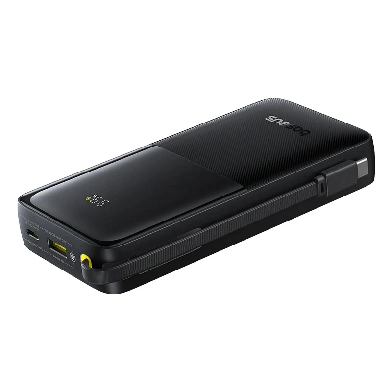 Baseus Bipow 2 Power Bank 10000mAh 20W with USB-C Cable (Cluster Black, Moon White) - Image 11