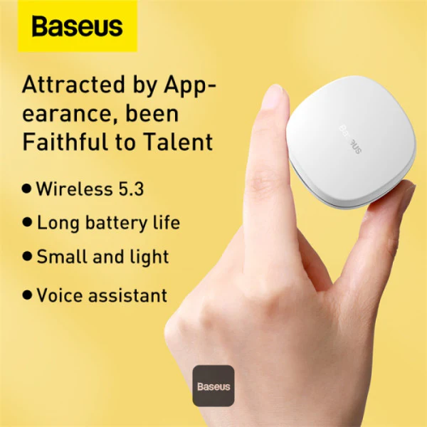 Baseus Bowie WM01 Mini In-ear True Wireless Earphone (Black, White, Purple, Green) (NGTW370001, NGTW370002, NGTW370005, NGTW370006) - Image 7