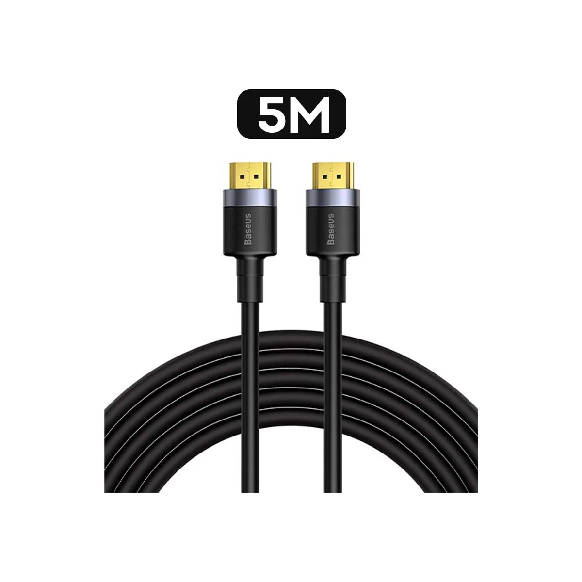 Baseus Cafule 4K HDMI Male To 4K HDMI Male Adapter Cable (1m, 2m, 3m, 5m) (Black) (CADKLF-E01, CADKLF-F01, CADKLF-G01, CADKLF-H01) - Image 8