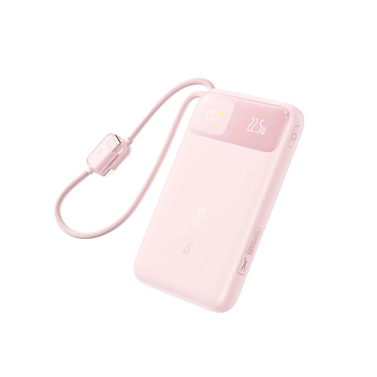 Baseus EnerFill FC11 Digital Display Power Bank with Dual Built-In USB-C Cables 10000mAh 22.5W (Cosmic Black, Beige, Galaxy Blue, Baby Pink) - Image 11