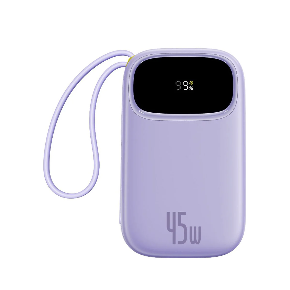 Baseus EnerFill FC31 Qpow 3 Digital Display Power Bank with Built-in USB-C + iP Cable 20000mAh 45W (Cosmic Black, Galaxy Blue, Moon White, Nebula Purple) - Image 10