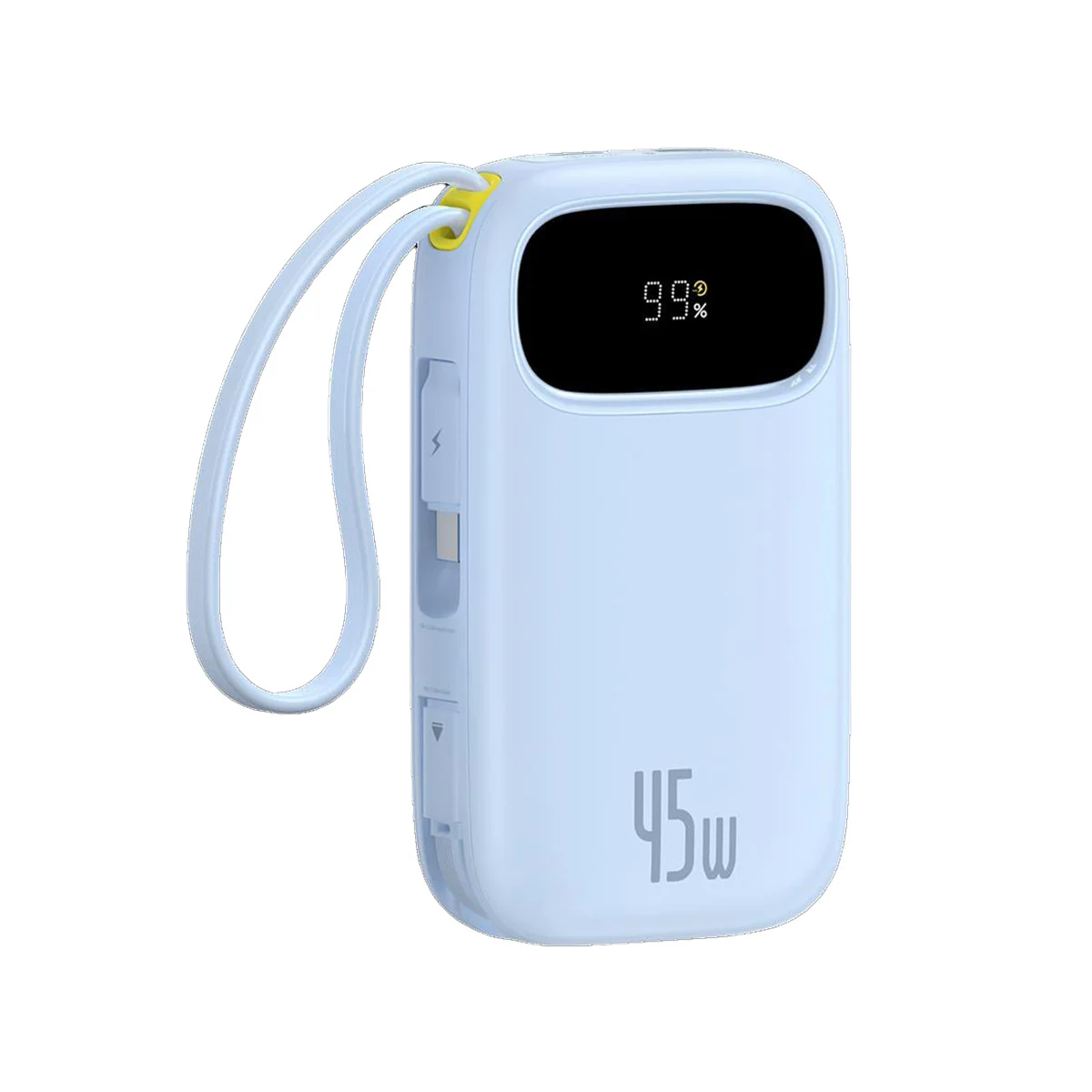 Baseus EnerFill FC31 Qpow 3 Digital Display Power Bank with Built-in USB-C + iP Cable 20000mAh 45W (Cosmic Black, Galaxy Blue, Moon White, Nebula Purple) - Image 6