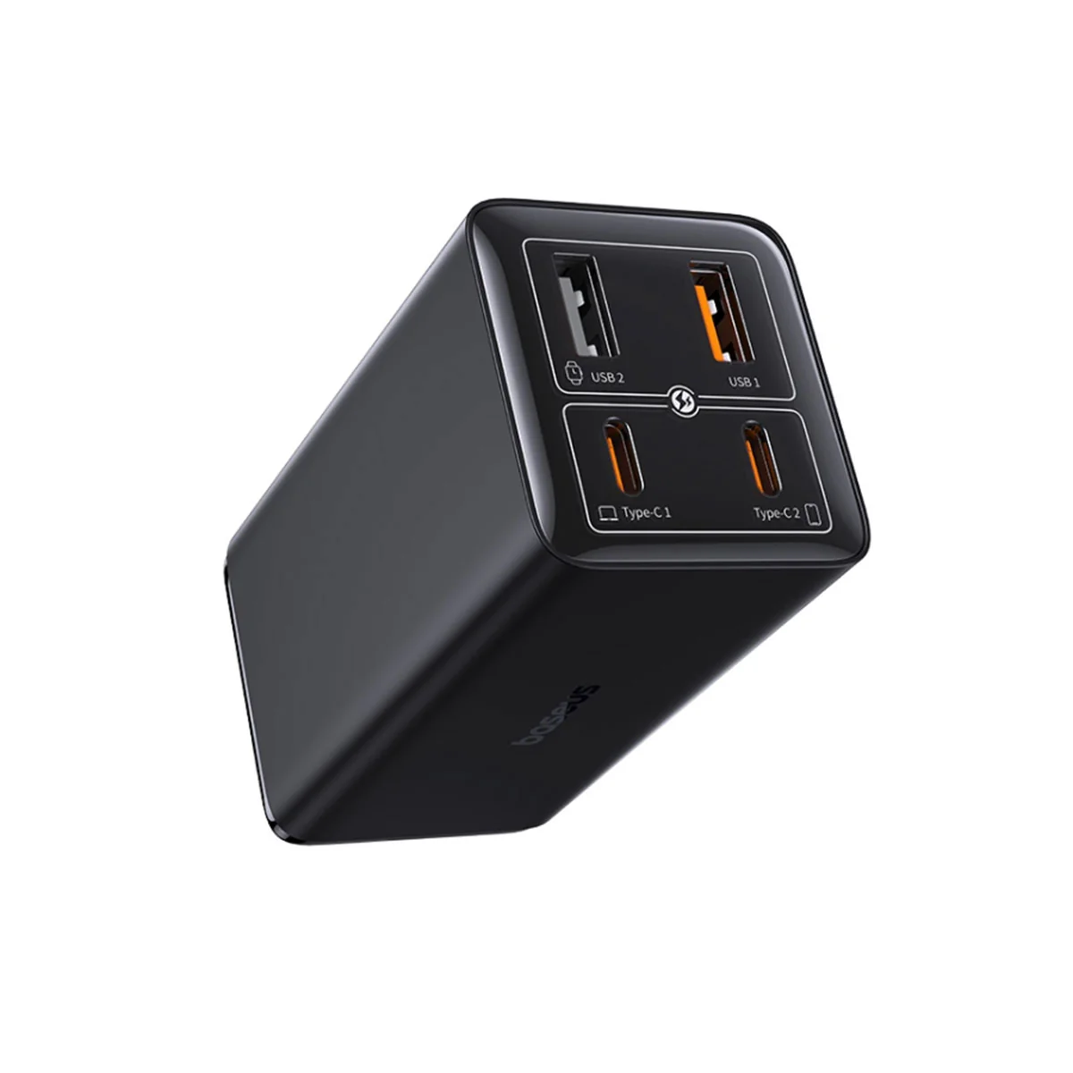 Baseus GaN6 Pro Fast Charger 2C+2U 65W (Cluster Black) (P10162702113-00) - Image 2