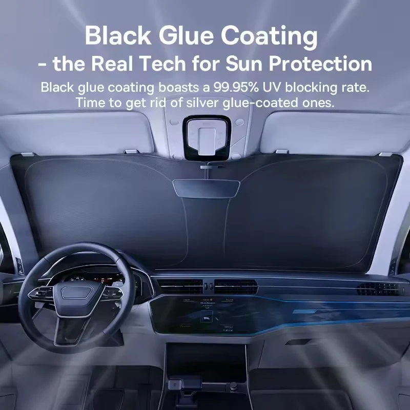 Baseus GoTrip DT1 Single Car Windshield Sunshade (Cluster Black) (C0118200) - Image 2