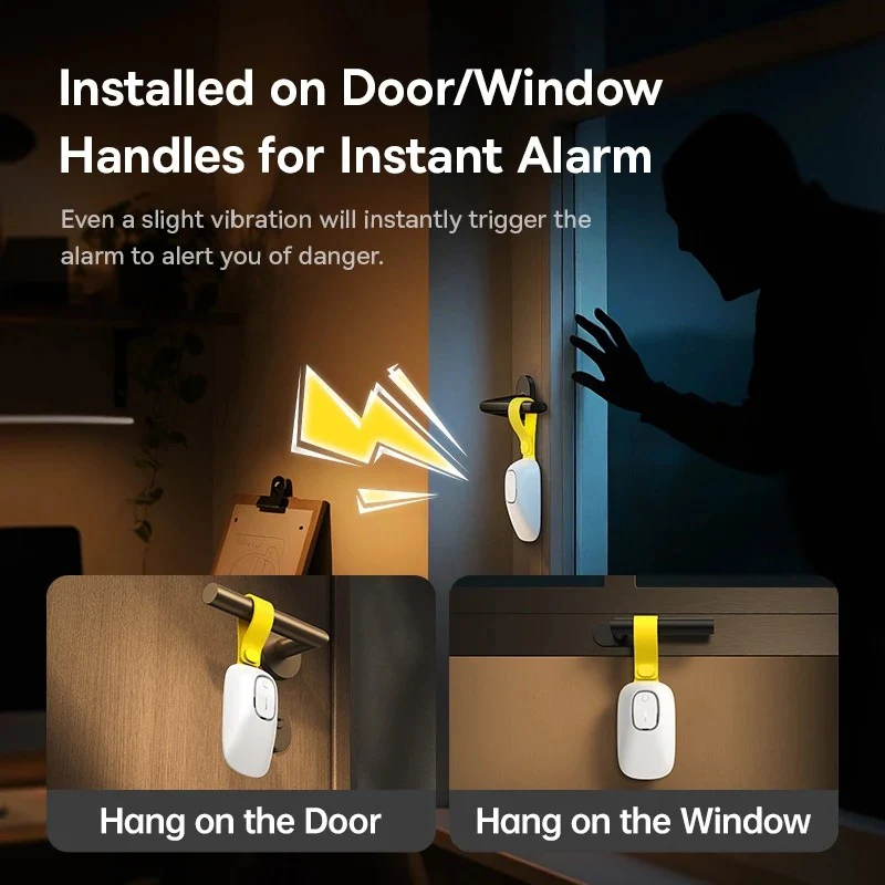 Baseus Heyo Door Stop Alarm (Moon White) (Z0004900) - Image 3