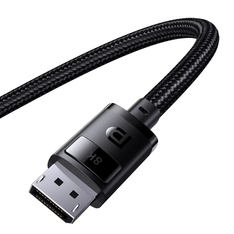 Baseus High Definition Series DP 8K To DP 8K Adapter Cable (Cluster Black) (2M, 1.5M) (B00633706111-02, B00633706111-01) - Image 3