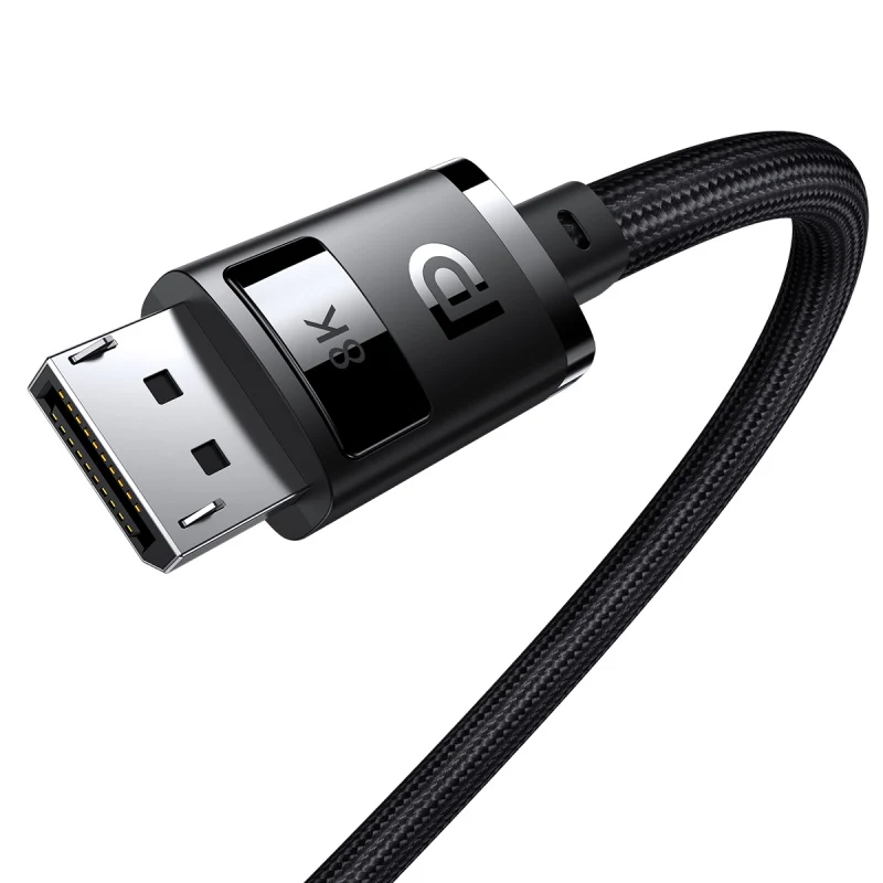 Baseus High Definition Series DP 8K To DP 8K Adapter Cable (Cluster Black) (2M, 1.5M) (B00633706111-02, B00633706111-01) - Image 5