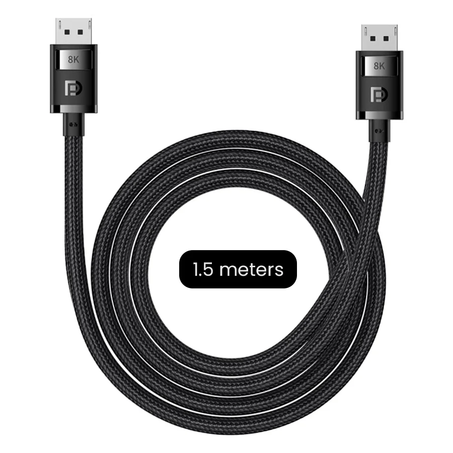 Baseus High Definition Series DP 8K To DP 8K Adapter Cable (Cluster Black) (2M, 1.5M) (B00633706111-02, B00633706111-01) - Image 8