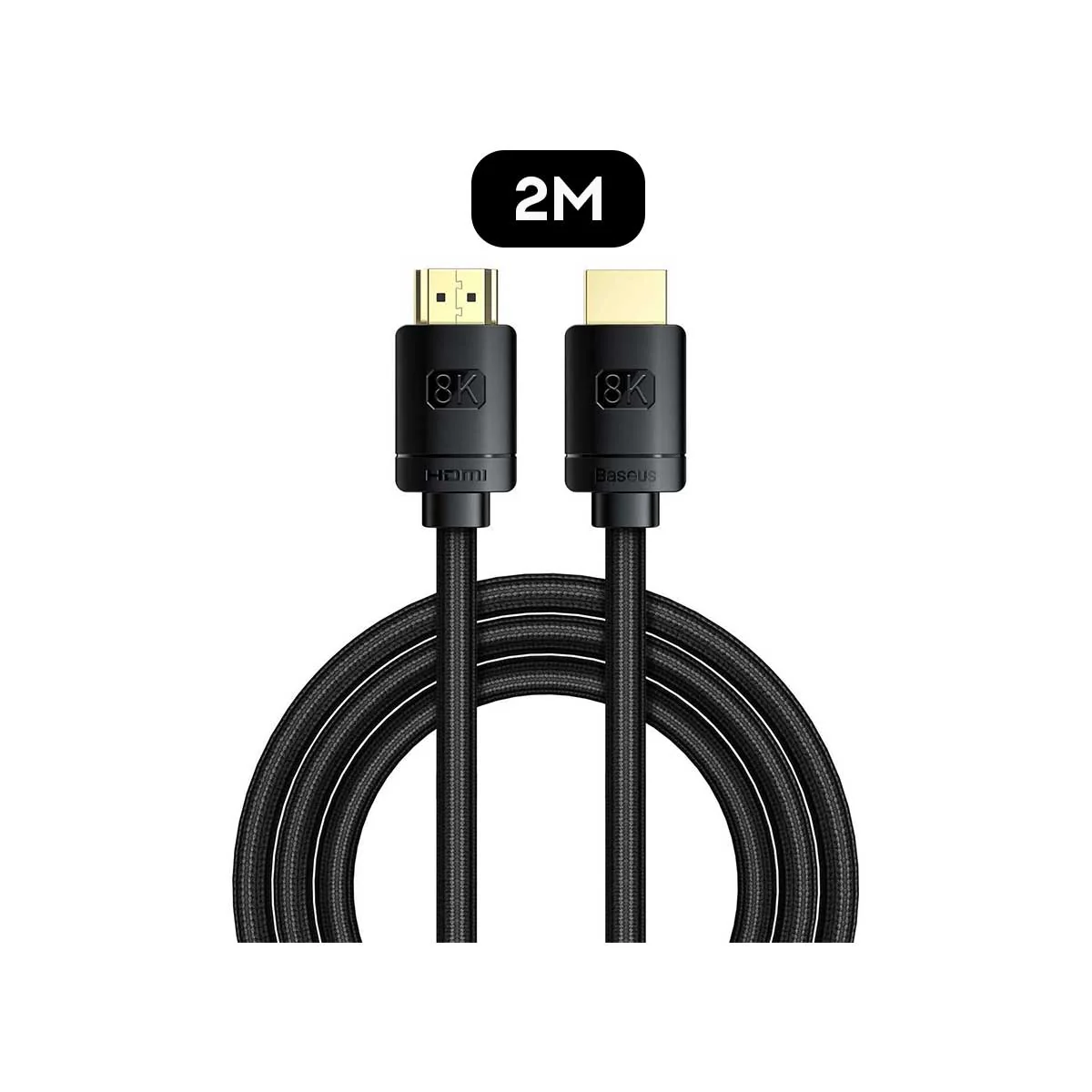 Baseus High Definition Series HDMI 8K To HDMI 8K Adapter Cable (Black) (1m, 2m, 3m) (CAKGQ-J01, CAKGQ-K01, CAKGQ-L01) - Image 10