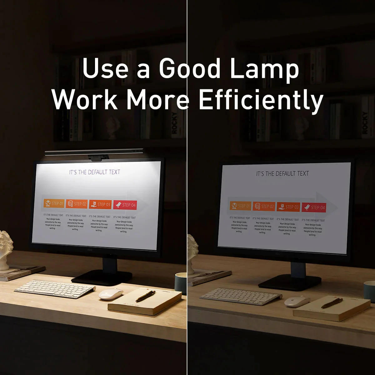 Baseus i-wok Series USB Asymmetric Light Source Screen Hanging Light Youth (Black) (DGIWK-B01) - Image 20