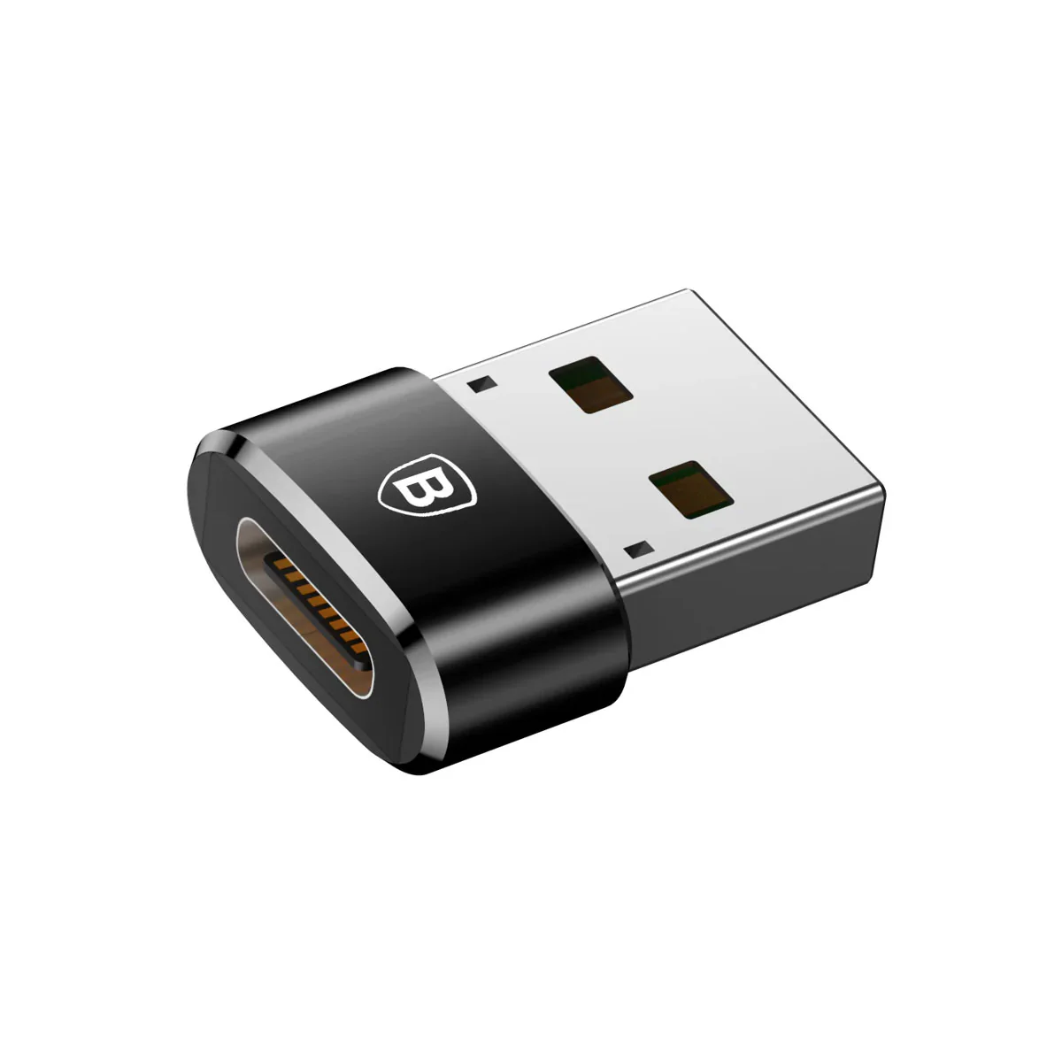 Baseus Mini Type-C Female to USB Male Adapter Converter (Black) (CAAOTG-01) - Image 11