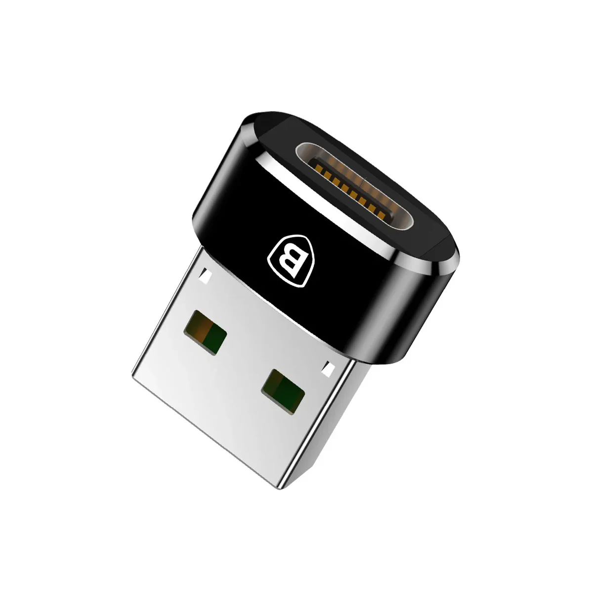 Baseus Mini Type-C Female to USB Male Adapter Converter (Black) (CAAOTG-01) - Image 14