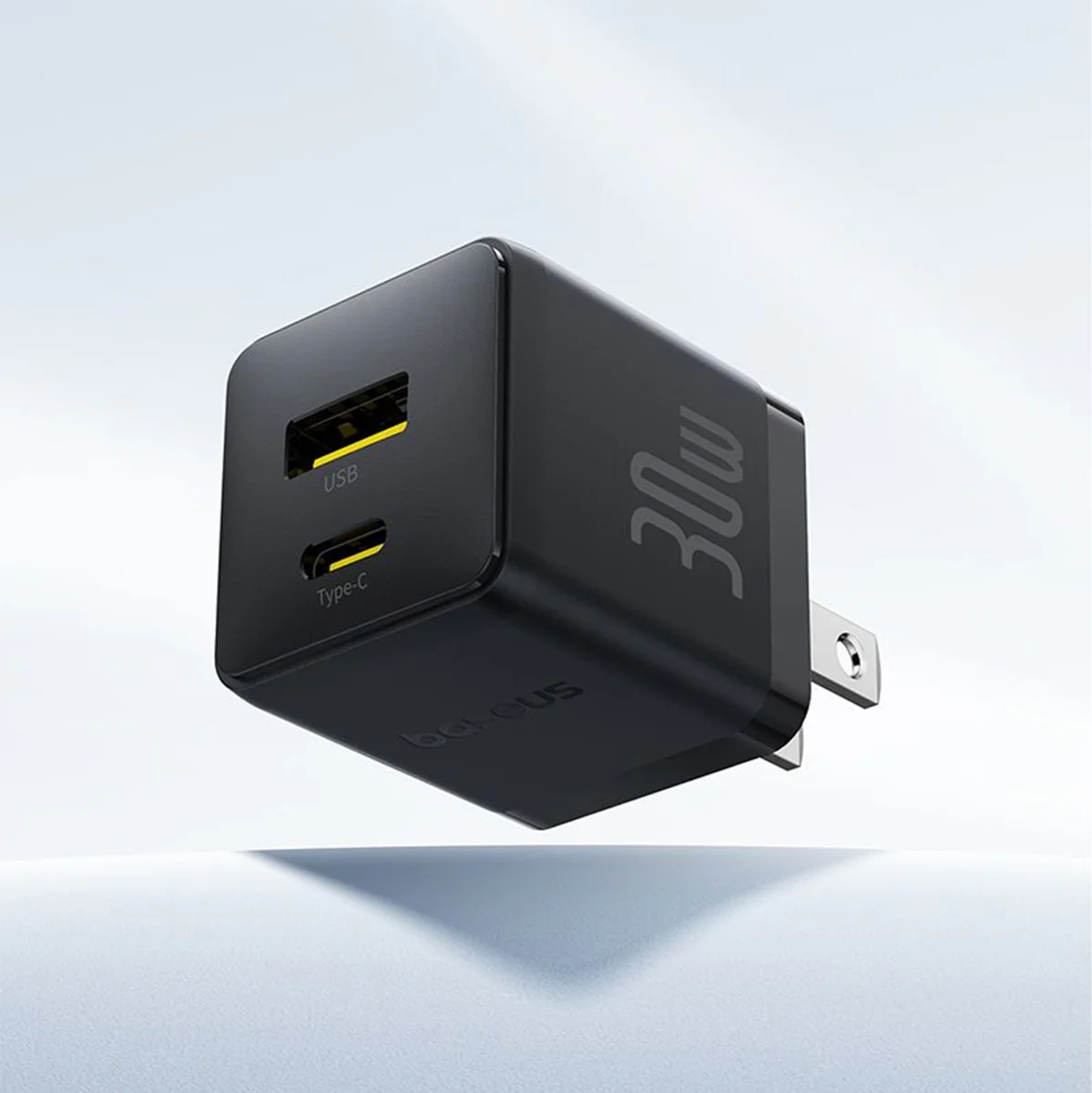 Baseus Palm Fast Charger C+U 30W (Cluster Black) (P1011160B113-00) - Image 7