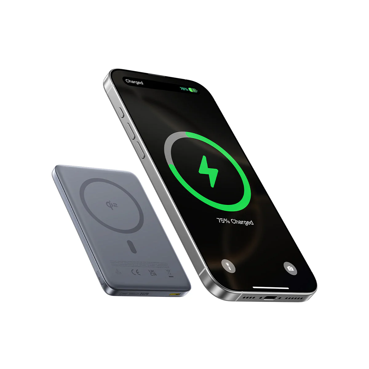 Baseus PicoGo AM41 Ultra-Slim Qi2 Magnetic Power Bank 10000mAh 27W (Cosmic Black, Natural Titanium, Space Grey) - Image 13