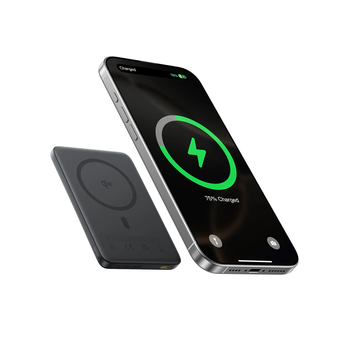 Baseus PicoGo AM41 Ultra-Slim Qi2 Magnetic Power Bank 10000mAh 27W (Cosmic Black, Natural Titanium, Space Grey) - Image 5
