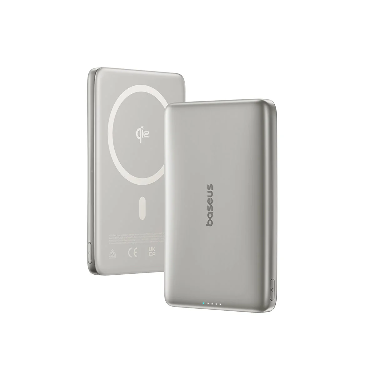 Baseus PicoGo AM41 Ultra-Slim Qi2 Magnetic Power Bank 10000mAh 27W (Cosmic Black, Natural Titanium, Space Grey) - Image 8