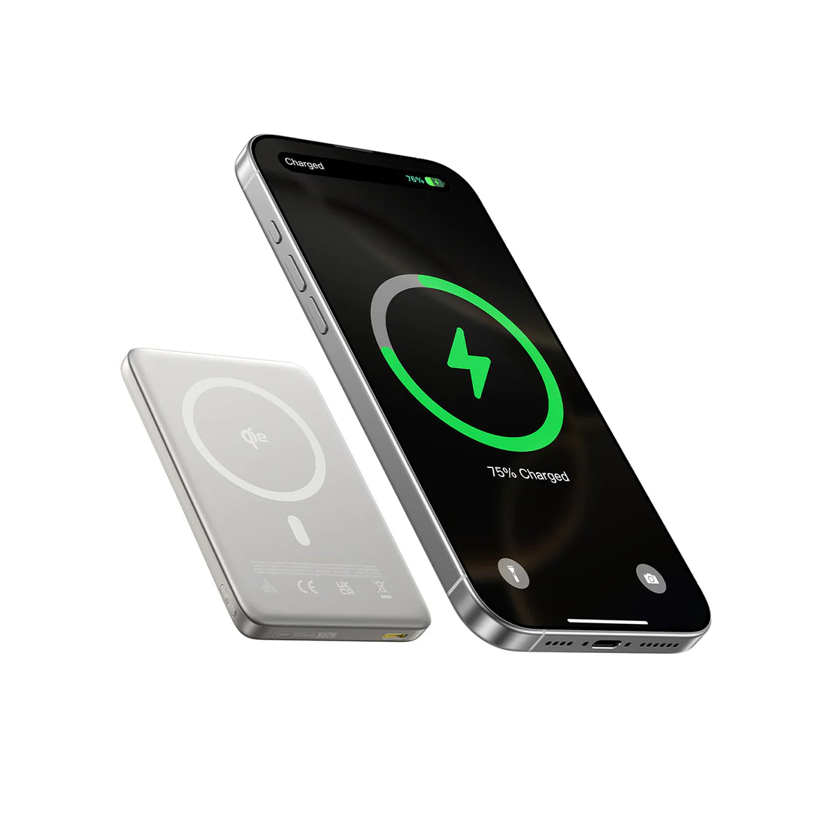 Baseus PicoGo AM41 Ultra-Slim Qi2 Magnetic Power Bank 10000mAh 27W (Cosmic Black, Natural Titanium, Space Grey) - Image 9