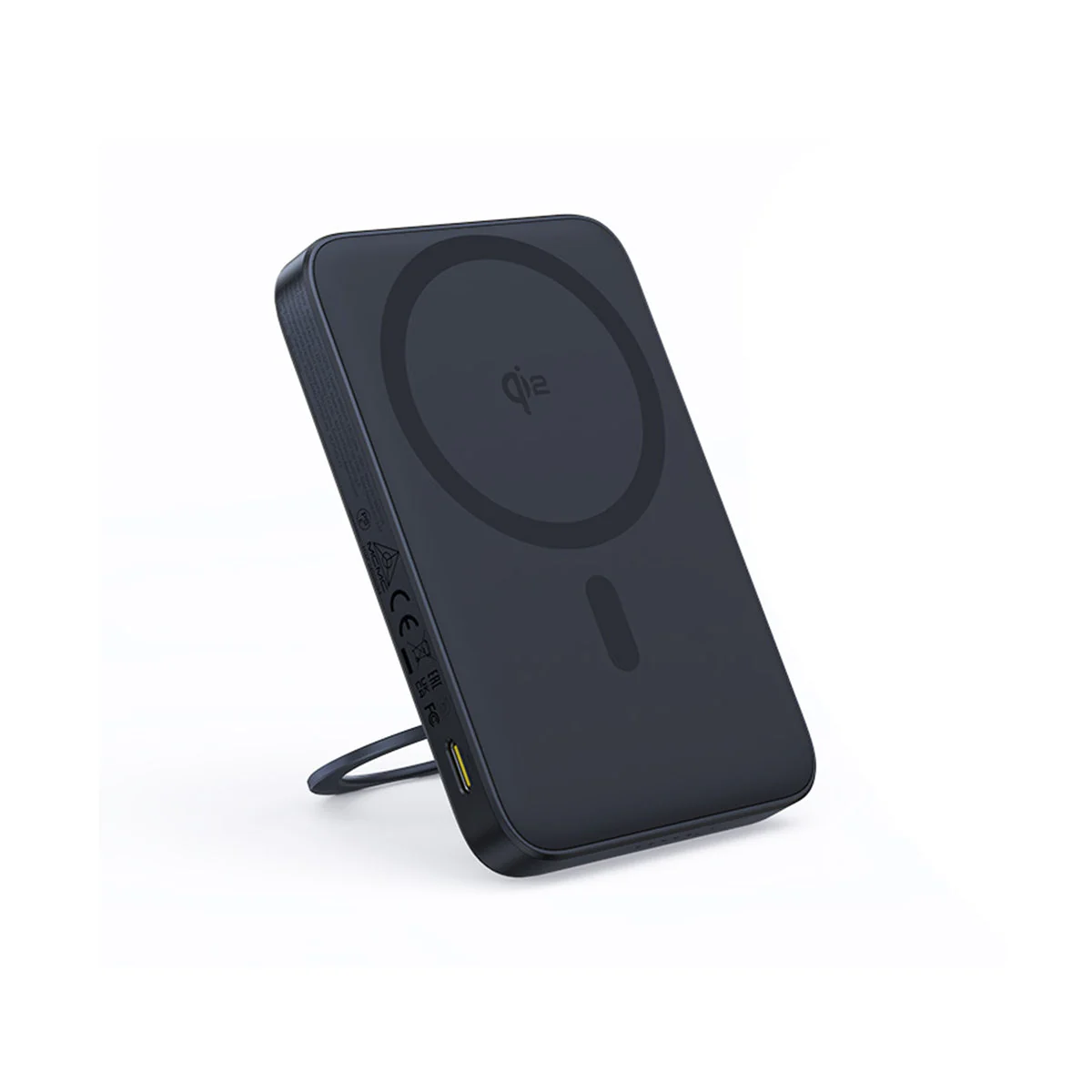 Baseus PicoGo Qi2 Magnetic Power Bank 5000mAh 20W with Rotatable Stand (Cosmic Black) (P10076802123-00) - Image 2