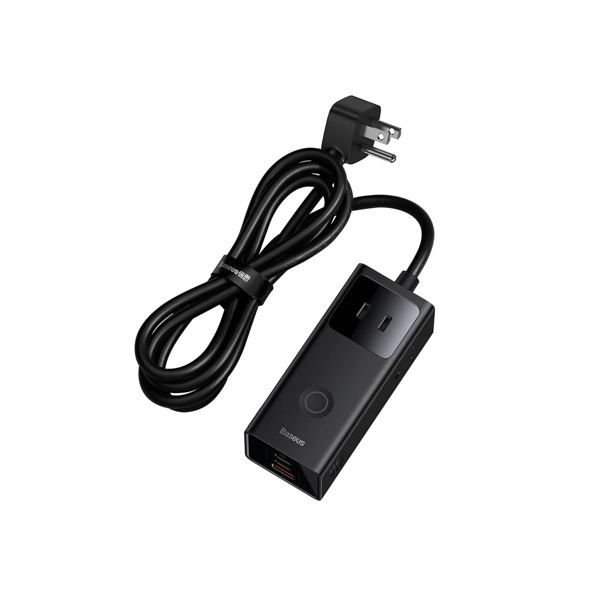 Baseus PowerCombo Digital PowerStrip 3AC+1U+2C 40W with 1.5m Power Cord (Black) (PSLA010101) - Image 7