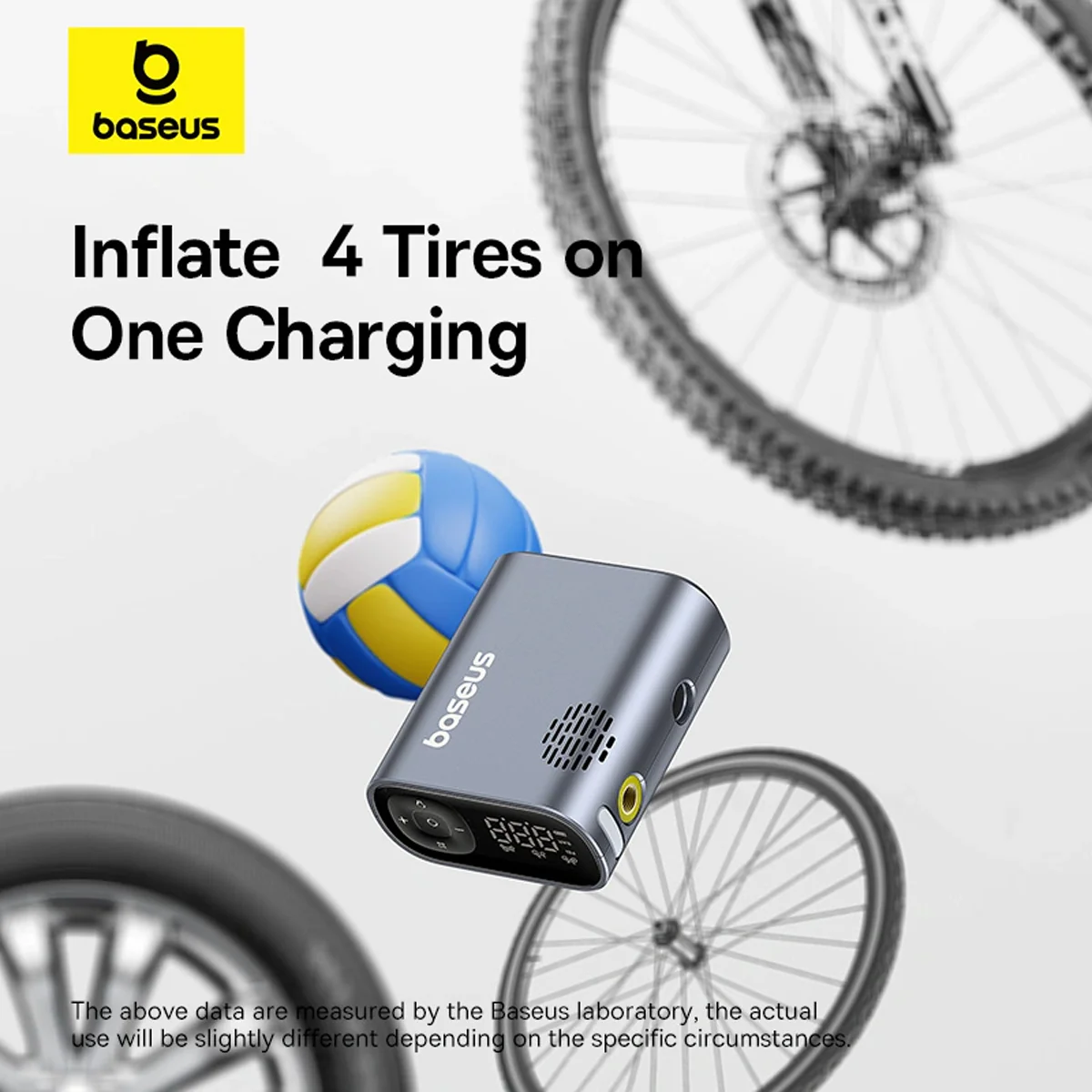 Baseus PrimeTrip Series Portable Bike Pump (Cosmic Black) (C11169000121-00) - Image 6