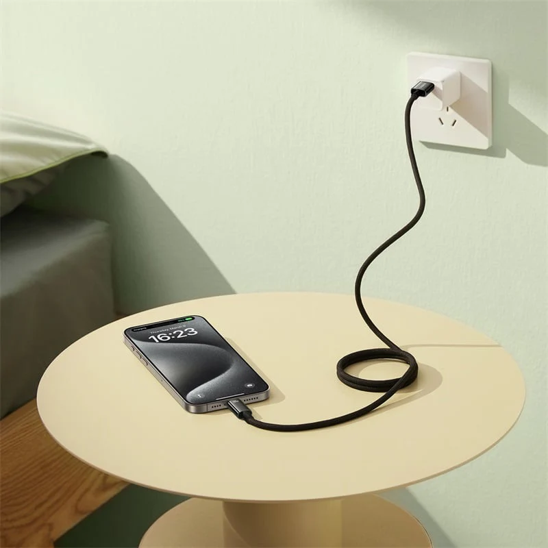 Baseus Tungsten Gold Magnetic Charging Cable USB-A to USB-C 100W 1m (Cluster Black) (P10319805111-02) - Image 6