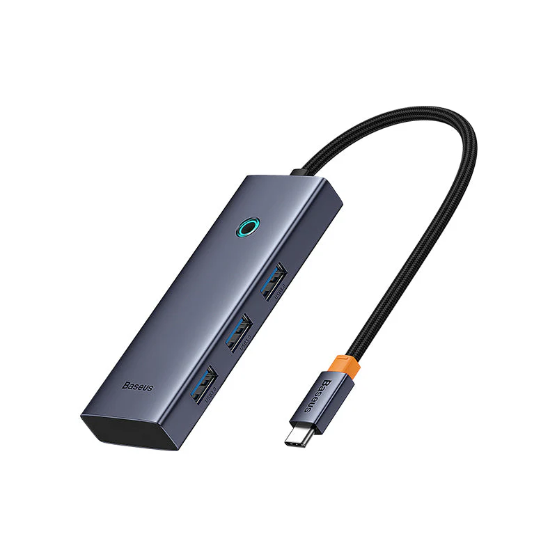 Baseus UltraJoy Series 5-Port Hub Docking Station USB-C to HDMI 4K@30Hz + 3xUSB-C 3.0 + PD (Space Grey) (B00052801811-00) - Image 4