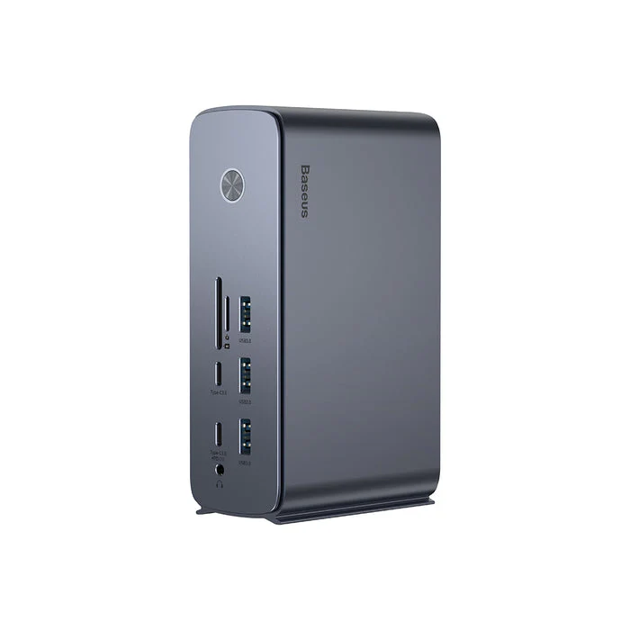 Baseus UnionJoy Pro 17-Port Quadruple-Display Multifunctional Hub Docking Station (Grey) (WKSP090013) - Image 3