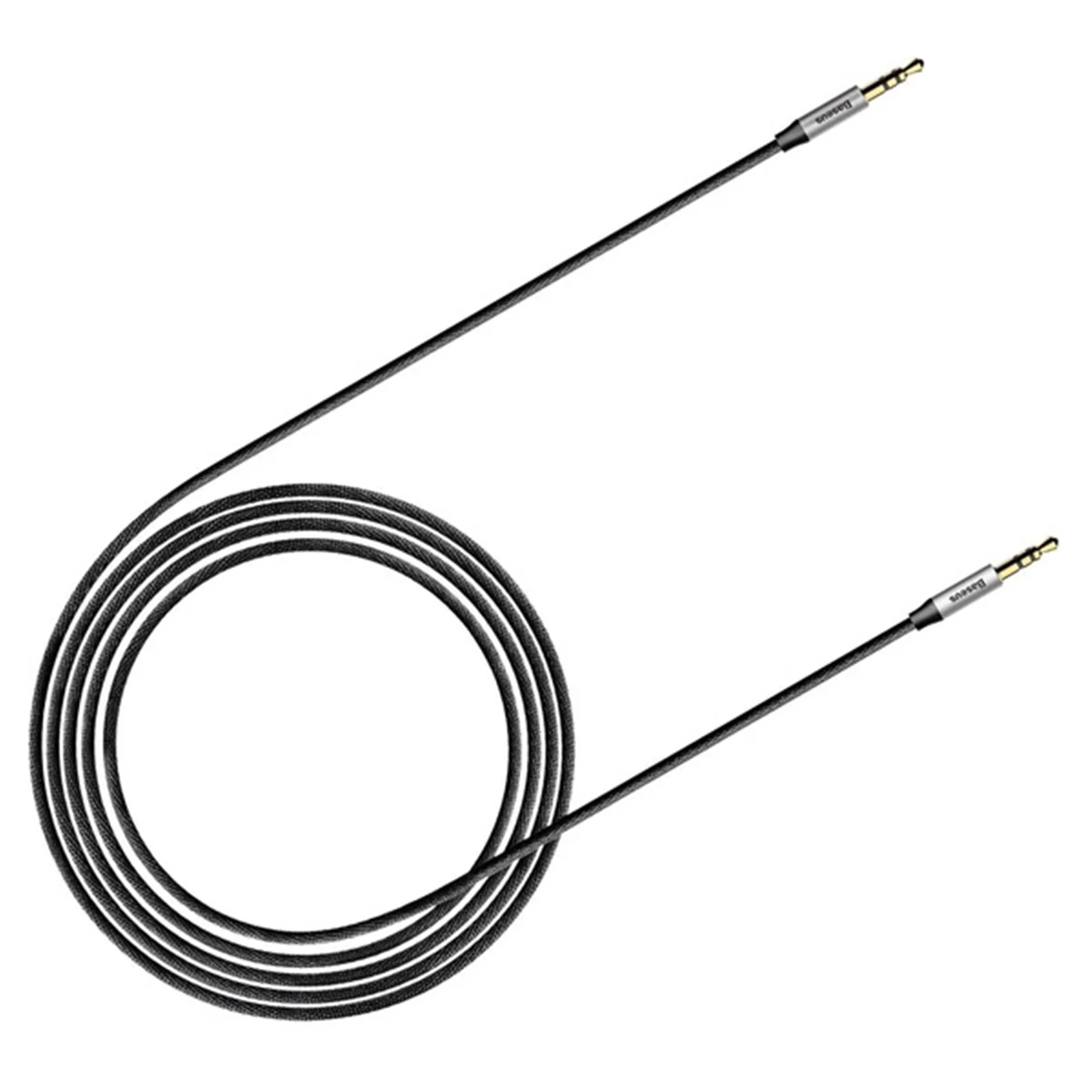 Baseus Yiven M30 Audio Cable Male to Male 3.5mm Aux Cable 1.5m (Black) (CAM30-CS1) - Image 6
