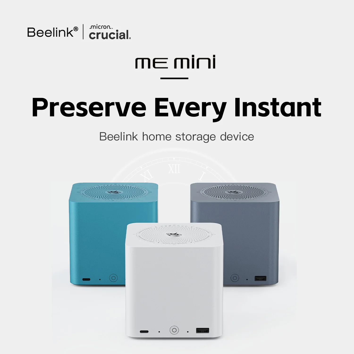 Beelink ME Mini 6-Slot Home Storage NAS Mini PC Intel Twin Lake N150 Processor 12GB RAM 64GB SSD Windows 11 Home (Pearl White) - Image 4