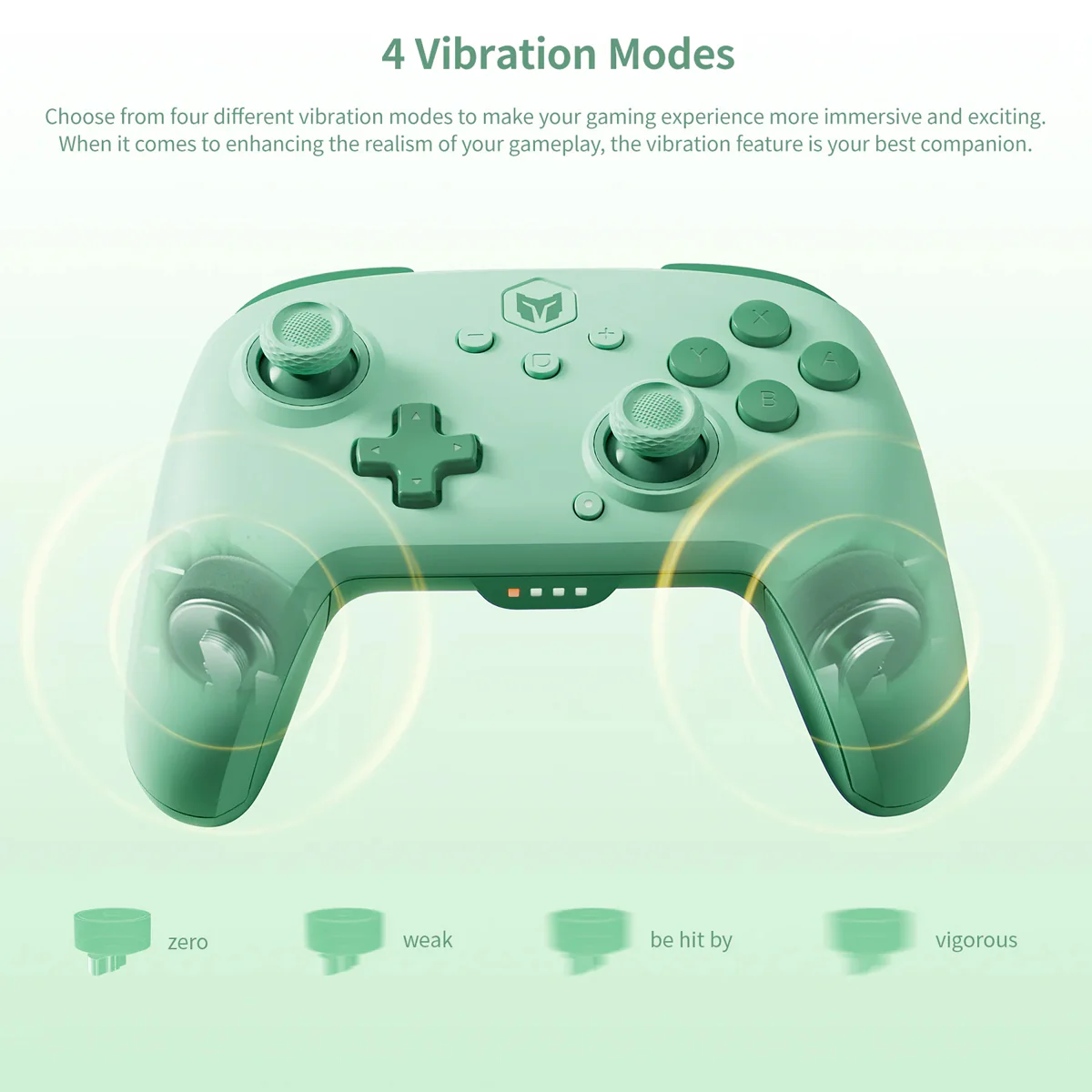 Bigbig Won Choco Wireless Gaming Controller for Switch / Win 10&11 / Android / iOS (Pink, Grey, Blue, Green) - Image 6