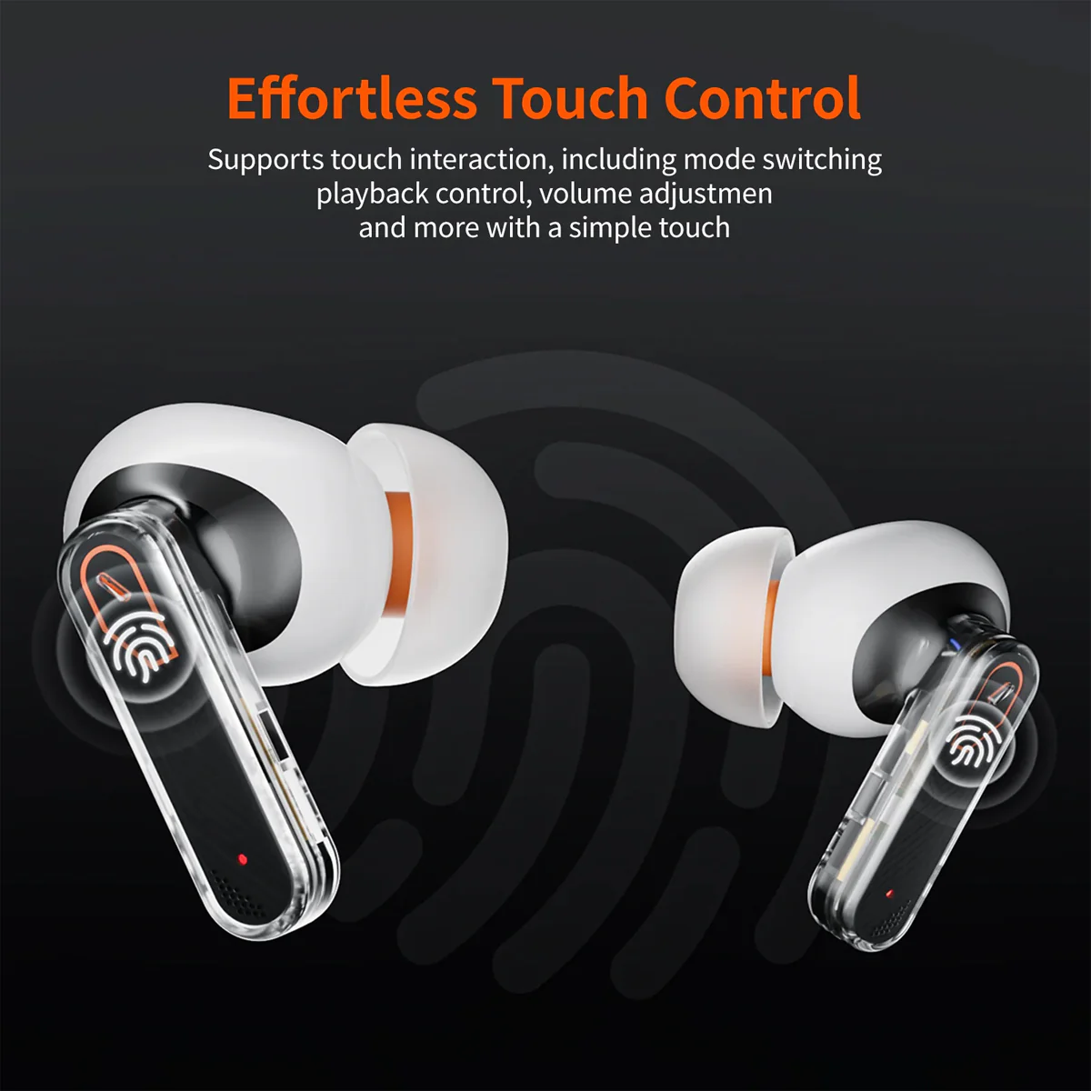 Bigbig Won Halo Buds TWS Earphone (White, Purple) - Image 7