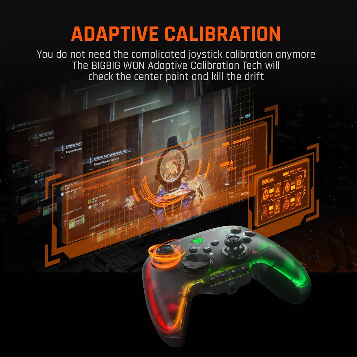 Bigbig Won Rainbow 2 Pro Wireless Gaming Controller with Charging Dock for Windows 10&11/ Switch/ Android/ iOS - Image 12