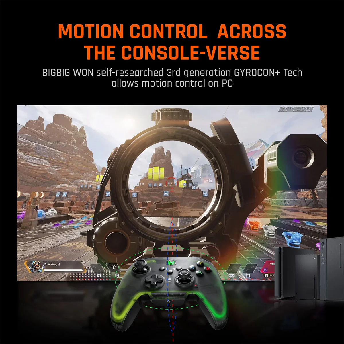 Bigbig Won Rainbow 2 Pro Wireless Gaming Controller with Charging Dock for Windows 10&11/ Switch/ Android/ iOS - Image 13