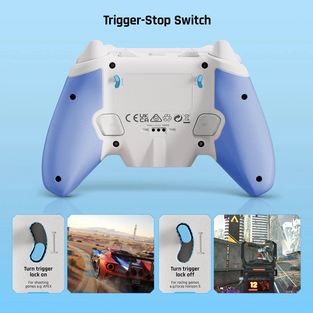 Bigbig Won Rainbow 2 SE Wireless Gaming Controller for Win 10&11 / Switch / Android / iOS (Blue, Pink, Green) - Image 14