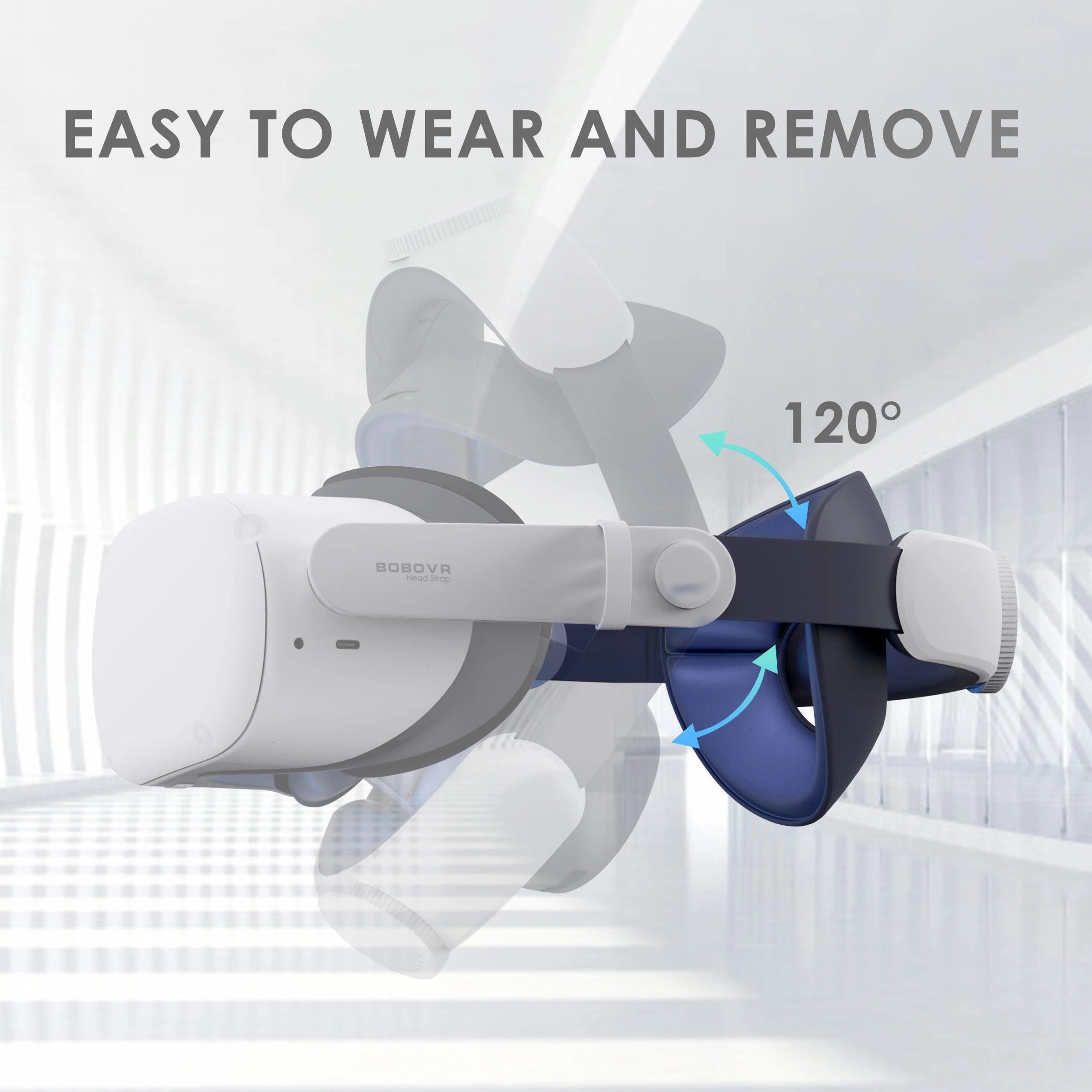 BOBOVR M1 Plus Head Strap With Battery Compatible With Oculus Quest 2 (M1 Plus-1) - Image 4