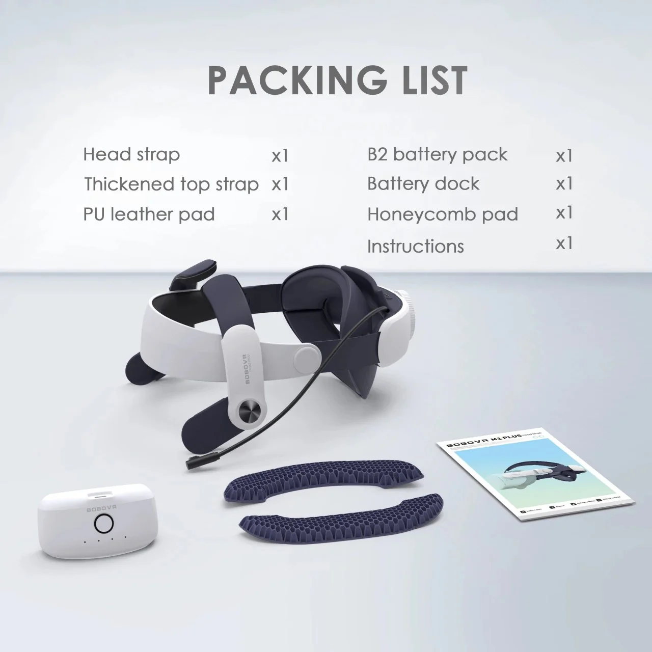 BoboVR M2 Pro+ Battery Pack Head Strap for Meta Quest 2 - Image 2