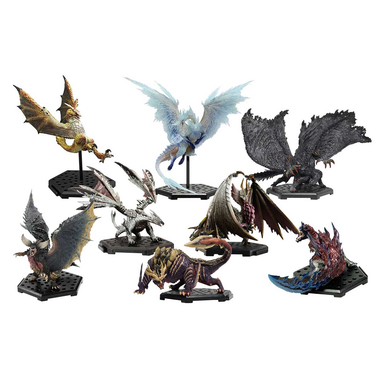 Capcom Figure Builder Monster Hunter Standard Model Plus Monster Hunter 20th Anniversary Best Selection Vol.2 (Box of 8 Figures)