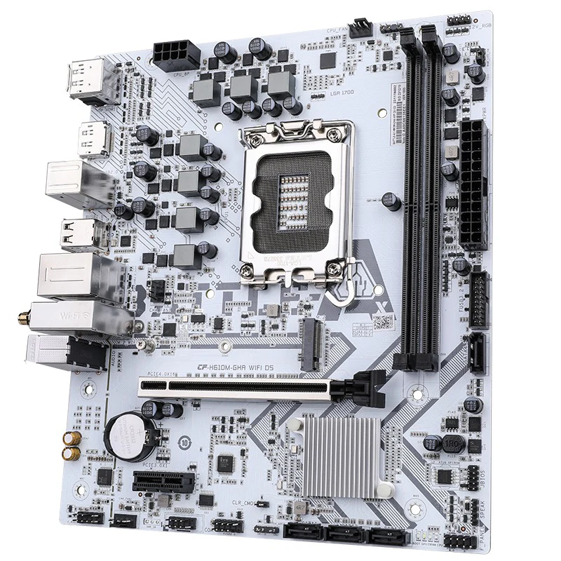 ColorFul Battle-AX H610M-GHA Wifi D5 V20 Motherboard (White) - Image 4