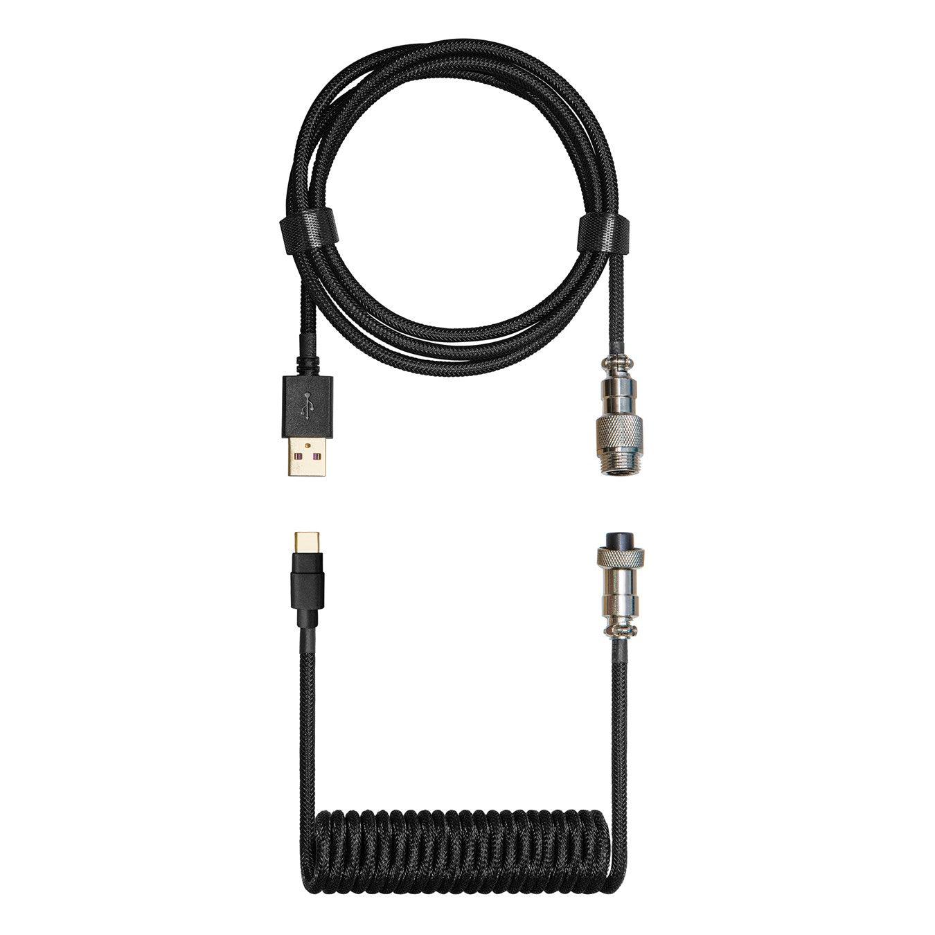 Cooler Master Coiled Keyboard Cable (Shadow Black) KB-CBZ1