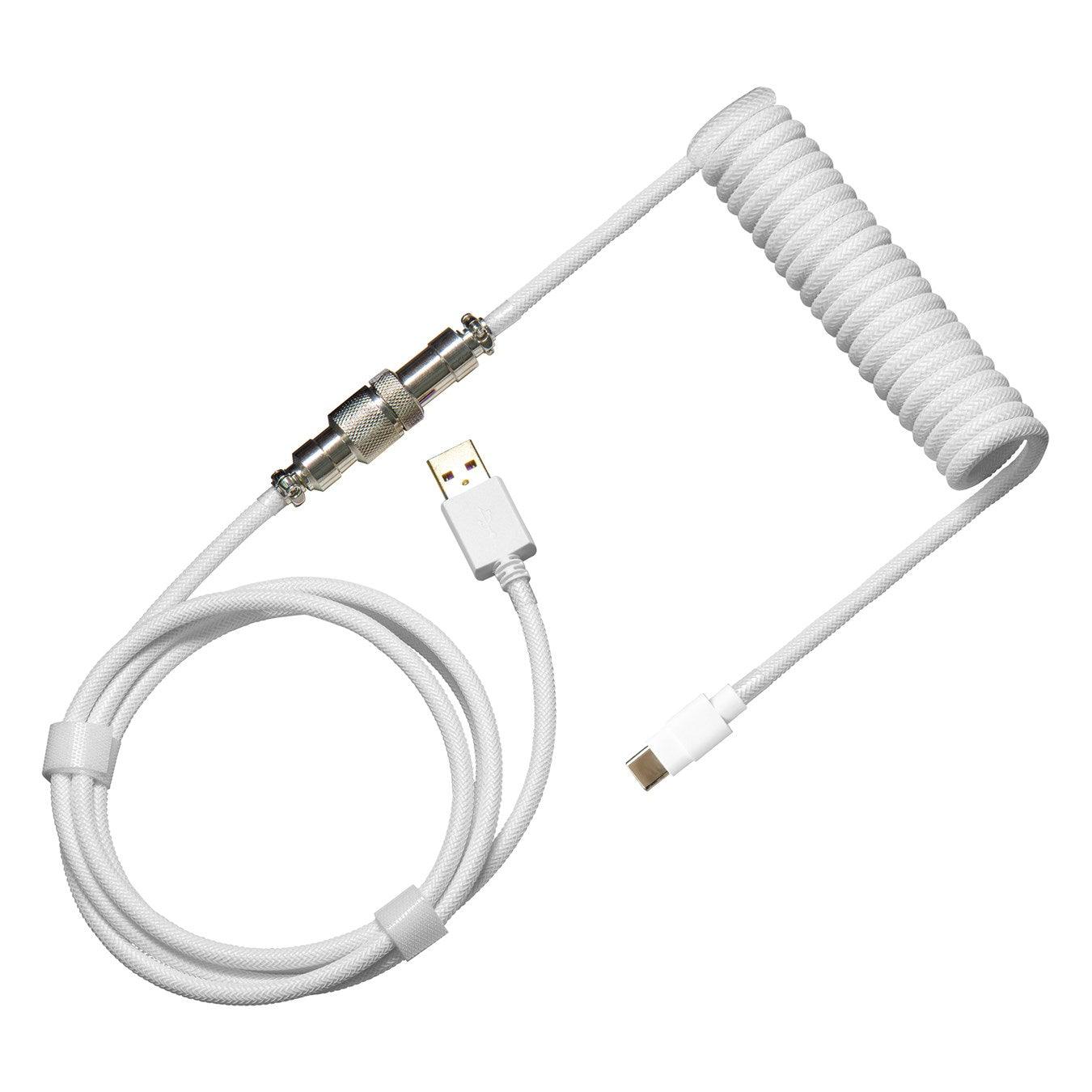 Cooler Master Coiled Keyboard Cable (Snow White) KB-CWZ1 - Image 2
