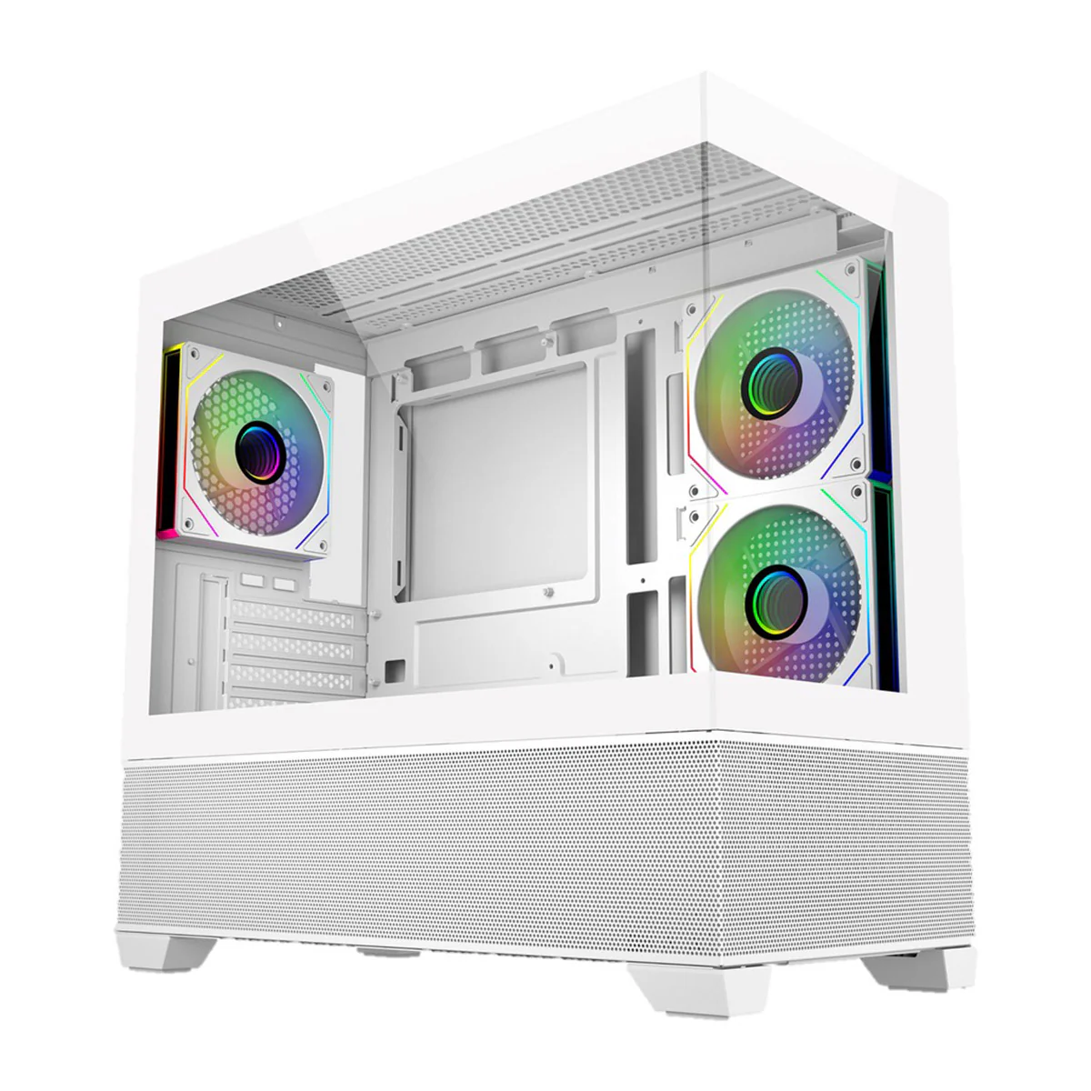 Cooler Master Elite 490 Tempered Glass mATX Case (Black, White) - Image 5
