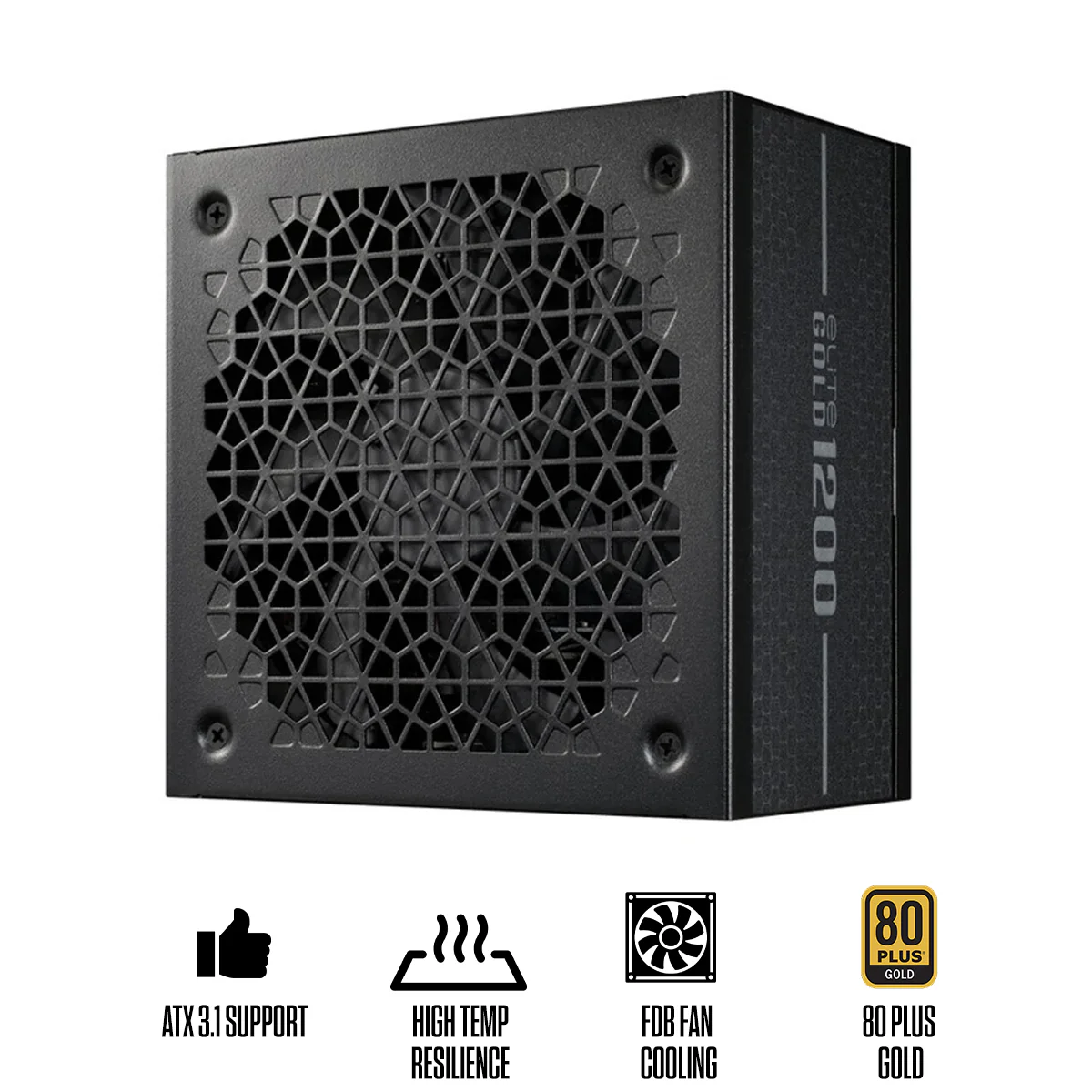 Cooler Master Elite Gold 1200 80+ Gold ATX 3.1 & PCIe Gen 5.1 Fully Modular Power Supply (MPW-C001-AFAG-BUS)