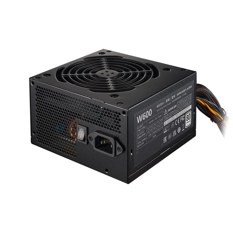 Cooler Master Elite NEX W600 230V 600W 80+ ATX Non Modular Power Supply (MPW-6001-ACBW-B) - Image 2