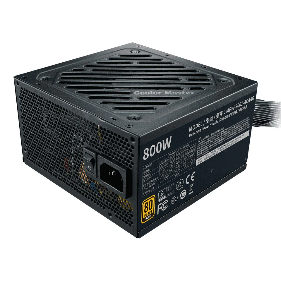Cooler Master G800 80+ Gold Certified ATX Power Supply (MPW-8001-ACAAG) - Image 2