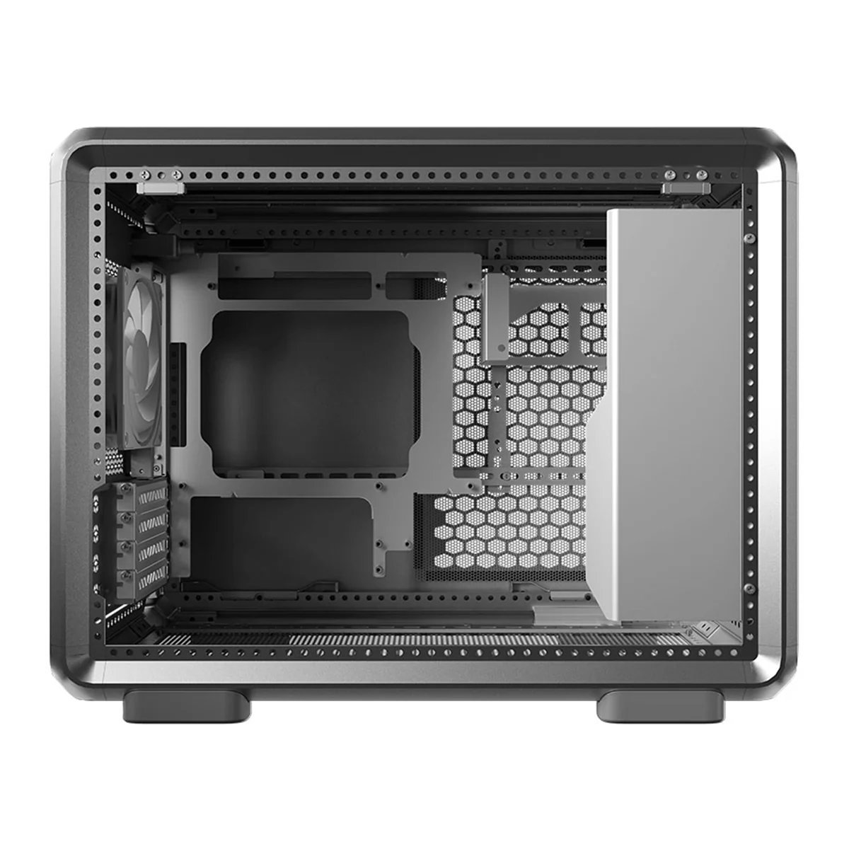Cooler Master MasterFrame 400 Mesh Mid-Tower Premium Open-Frame Micro-ATX Case (Black, Silver) - Image 13